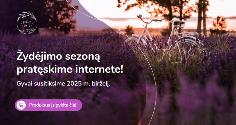 Levandu ukio zydintys laukai